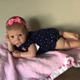 22inch Doll Toy Cute Golden Hair High-Quality Handmade Soft Baby Doll Cute Baby Girl Doll High-quality Handmade Soft Body