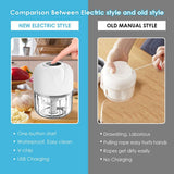 100Ml Mini Electric Garlic Food Vegetable Chopper Squeezer Meat Grinder Chili Meat Masher Machine Garlic Artifact