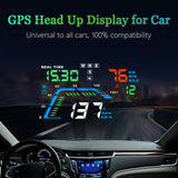 DP-LANJIE Q7 GPS Auto HUD Speedometers Overspeed Head Up Display Car Accessories Display Windshield Projector Cigarette lighter