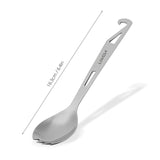 Lixada 3-in-1 Spork Stainless Steel Spork with Bottle Opener Lightweight Outdoor Dinner Spork Flatware for Travel Camping