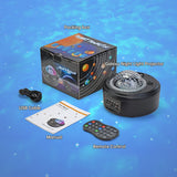 10 Planet Colorful Projector Lights Galaxy Starry Bluetooth Speaker Rotating Night Light Led Lamp Christmas New Year Gift