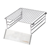 Folding Campfire Grill Barbecue Rack 304 Stainless Steel BBQ Grill Rack Collapsible Portable Grill For Camping Picnic