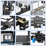 Tronxy X5SA 24V New Upgraded 3D Printer DIY Kits Metal Build Plate 3.5 Inches LCD Touch Screen High Precision Auto Leveling