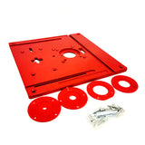 Trimming Machine Router Table Insert Plate Electric Jig Saw Flip Board 245*240*8mm For Woodworking Benches