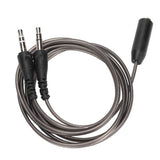 2pcs Headphone Splitter 3.5mm Female to Dual Male HiFi Stereo Mic Earphone Y Cable for PC Laptop for Lenovo Thinkpad T4000