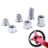 1PC Nail Plate Dental Plate Screws Steel Chainwheel Bolts Road Bike Crank Plate Crusset Nut Parts Bicycle Acc