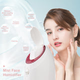 Face Steamer UV Nano Facial Steamer Warm Mist Face Humidifier Hot Steamer 90ML Capacity Facial Deep Cleaning Moisturizing