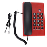 Home Landline Phone Wired Phones Desktop Corded Fixed Phone for Home Office Hotel Telephone Support Pause Mute Redial Function