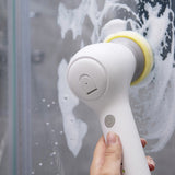 1 Set White Electric Cleaning Brush Kitchen Bathroom Sink Cleaning Tool Brush With Water Tank