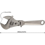 8 Inch 10 Inch Flexhead Adjustable Ratchet Wrench Folding Handle Dual-Purpose Pipe Wrench Spanner Can Used As Sleeve Tool