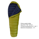 Warm Winter Mummy Down Sleeping Bag Ultra Light Outdoor Camping Travel Climbing Equipment Natural Hiking Cross Country Accessory