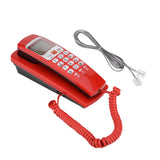 Mini Landline Phone Wall Mounted Telephone Desktop Corded Fixed Phone with Caller ID Display for Home Office Business Hotel Use