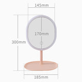 Led Makeup Mirror M007-1 USB Storage LED Face Mirror Adjustable Touch Dimmer Led Vanity Mirror Stand Up Desk Cosmetic Mirror