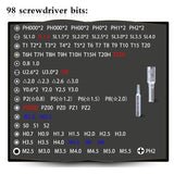 115 in 1 Magnetic Screwdriver Set Screwdriver Head Precision Mobile Phone Glasses Watch Disassembly Repair Multifunctional Tool