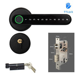 TTLock or Tuya APP Smart Remote Control Fingerprint Biometrics Lock Support Password Number Code Key