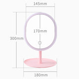 Led Makeup Mirror M007-1 USB Storage LED Face Mirror Adjustable Touch Dimmer Led Vanity Mirror Stand Up Desk Cosmetic Mirror