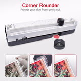 4 in 1 Hot and Cold A4 Laminator with Rotary Trimmer,Corner Rounder Photo/Doucment/Card Laminator Machine Max Support A4 Size