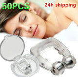 50PCS Silicone Nose Clip Magnetic Anti Snore Stopper Silent Sleep Non Snoring Solution Aid For Sleeping