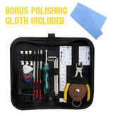 27 Pcs Guitar Repair Tool Kit for Acoustic Ukulele Mandolin Guitar Installation Procedure Wire Pliers String Organizer