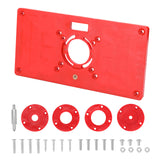 Multifunctional Router Table Insert Plate ABS Plastics Woodworking Tool Engraving Machine Flip Board Milling And Slotting Tools