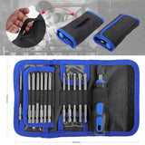 24 in 1 Extended Screwdriver Bit Set CR-V 1/4" Multi-function Phillips Hex Torx Electric Screwdriver With Self-locking Handle
