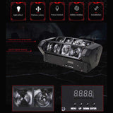 LED 8x10W RGBW Beam Spider Moving Head Lighting Professional  Disco Light DJ Laser For Party Wedding Nightclub Mini Stage Lights