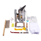 New-1 Set 10 in 1 Metal Beekeeping Supplies Tool Kit Beekeeping Bee Hive Smoker Kit Beekeeping Equipment Tools Apiculture Access