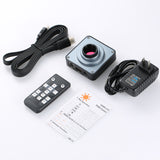Full HD 38MP 2K 1080P 60FPS Industry Video Microscope Camera HDMI-compatible USB Simultaneous Output Magnifier Chip Phone Repair