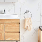 Suction Cup Towel Ring Punch-Free 304 Stainless Steel Bathroom Toilet Towel Rack Pendant Hanging Ring