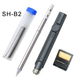 SH72 65W Mini Electric Soldering Iron Adjustable Temperature Portable Solder Welding Station DC Power Input 220-400C with tin