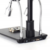 16MP HD Soldering Microscopes Camera HDMI Maintenance Digital Electronic Microscope Magnifier 150X C-Mount Lens for Soldering