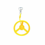 Outdoor Indoor Shaking Hands Climbing Sports Swing Ninja Wheel Set Accessories Children's Swing Ring Steering Wheel With Rope