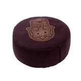 Meditation Yoga Cushion Comfy Soft Round Yoga Cushion Yoga Pillow Cotton Coat Buckwheat Shell Filling for Gym Fitness Exercise