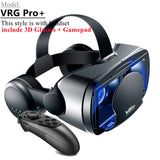 Original VR Virtual Reality 3D Glasses Box Stereo VR Google Cardboard Headset Helmet for IOS Android Smartphone,Bluetooth Rocker