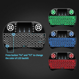 Three-color Lithium Battery Keyboard Wireless Keyboard With Touchpad I8 Mini Backlit Keyboard For TV Box Keyboards Green Keycaps