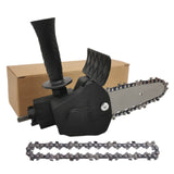 4" Electric Chain Saw Converter Chainsaw Attachment for Electric Drill,Electric Drill Fast Modified To Electric Chainsaw Adapter