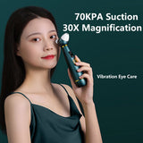 2 In 1 Visible Blackhead Remover WiFi Camera Vacuum Suction Facial Pore Cleaner Anti-acne Pimple Vibration Eye Care Machine