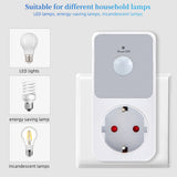 PIR Sensor Socket Lamp Holder 110-240V PIR Infrared Detection 120° Degree Wide Angle Automatic Induction PC Flame Retardant Safe