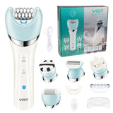 Wet/dry 5in1 Women epilator electric female shaver leg hair removal facial&amp;body lady razor bikini trimmer rechargeable