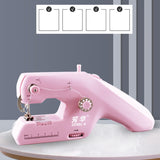 ZDML-6 Electric Sewing Machines DC Power Supply Or 4AA Battery Portable Sewing Machines Handwork Tools Needlework Accessories