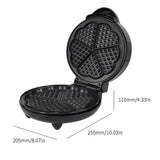 Stainless steel triangle waffle machine heating homemade waffle plum-shaped muffin machine home  breakfast cake machine
