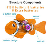 4PCS Cat Interactive Electric Fish Toy Water Cat Toy for Indoor Play Swimming Fish Toy for Cat and Dog with LED Light  Pet Toys