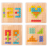 Montessori Toy Set 2 In 1 Wooden Carrot Shape Harvest Sorting And Matching Memory Chess Game Kids Birthday Gifts