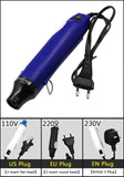 Mini 110V 220V Electric Heat Airsoft Gun Pistol Hot Air Station Gun Power High Temperature DIY Tool Blow Dryer EU US EN Plug