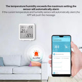 2022. WIFI Temperature Humidity Sensor Indoor Hygrometer Thermometer Detector Smart Life Remote Control Support Alexa Google