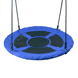 Outdoor 1M 40inch Saucer Rotate Tree Swing 900D 600lbs Flying Giant Rope Round Swing
