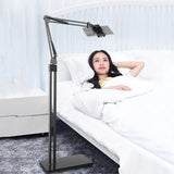Tablet Floor Stand 140cm Long Arm Double Pole Flexible Cell Phone Holder Support For iPhone iPad 8 Air Lounger Bed Mount Bracket