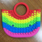 New LargeSize Handbag Toy Push Bubble Pop Its Pendant New Bag Hot Sale Adult Decompression Fidget Toys Birthday Gift поп ит 2021