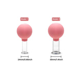 4Pcs Glass Suction Cup Facial Massage Set Vacuum Cupping Rubber Head Anti Cellulite Massager Jar Slimming Cans Body Care Therapy