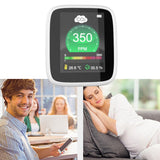 Gas Detector Analyzer Air Quality Monitor CO2 Meter Carbon Dioxide Detector Temperature Humidity Monitor CO2 Alarm Function